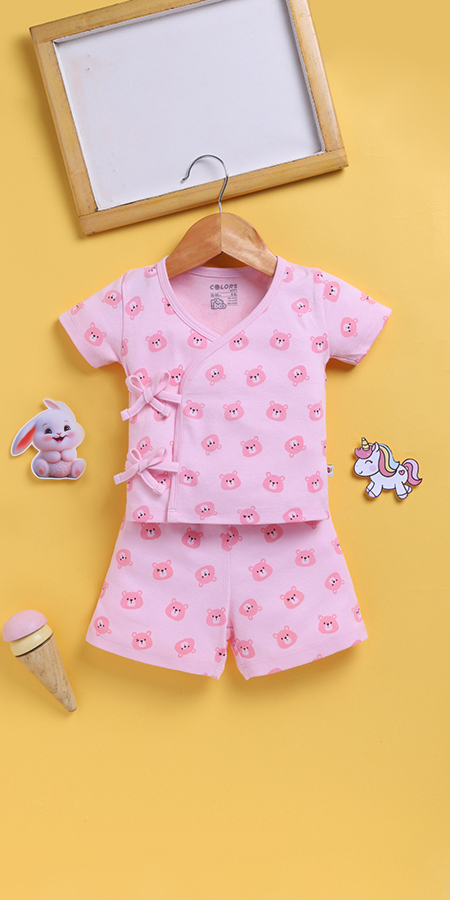 Peek-a-Boo 2201 Infants Jhabla set in 100% Cotton for Ultra-Soft, Breathable Comfort