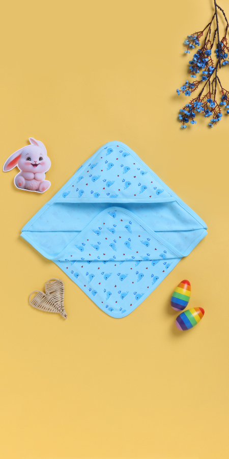 Peek-a-Boo 2211 Hooded Wrap Towel for Infants in 100% cotton and Ultra Soft Touch