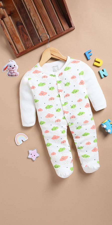 Peekaboo 2224 Unisex Body Suit  Off White Pack Of 1