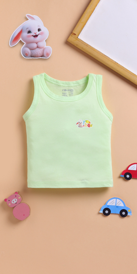 Peek-A-Boo 2235 Boy's Plain Vest for Newborns, Made from 100% Cotton for Ultra-Soft, Breathable Comfort