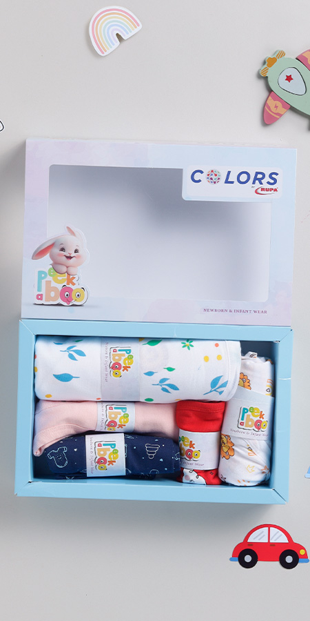 PEEKABOO INFANT BOY 'S GIFT SET  PACK OF 5