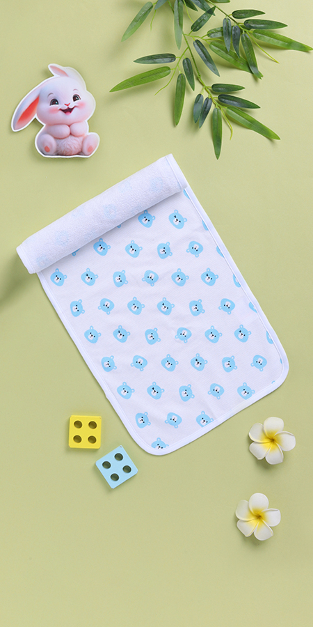 Peek-a-Boo 2233 100% Cotton Burp Cloth-White for Infants with Extra Absorbent fabric