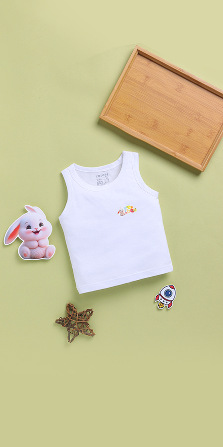 Peek-A-Boo 2236 Boy's Plain Vest-White for Infants, Made from 100% Cotton for Ultra-Soft, Breathable Comfort